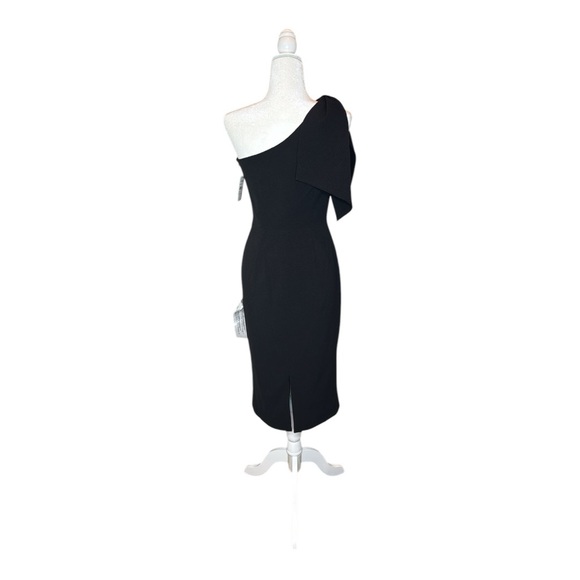 Dress the Population Tiffany Women’s One Shoulder Midi Dress Black Bodycon Sz S - Picture 6 of 15